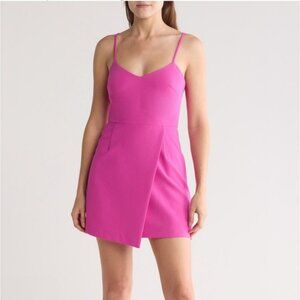 French Connection Whisper V-Neck Sleeveless Envelope Mini Dress Size 10